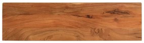 vidaXL Tampo de mesa retangular 110x40x2,5 cm madeira de acácia maciça