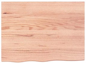 Prateleira de parede 80x60x(2-6) cm carvalho tratado castanho