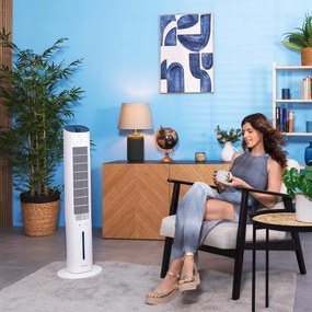 Climatizador evaporativo de torre de 60 W EnergySilence 3000 Cool Tower , 3 L e 3 velocidades com oscilação