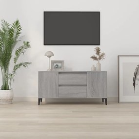 Móvel para TV 102x44,5x50 cm derivados madeira cinzento sonoma