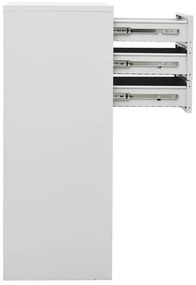 Armário de escritório 90x40x102 cm aço cinzento-claro