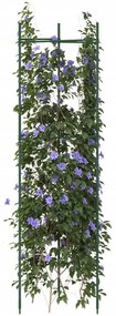 vidaXL Suportes para tomateiros 6 pcs 116 cm aço e PP