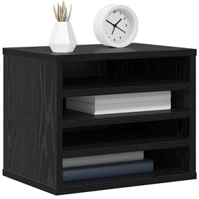 Organizador de Mesa Carvalho Preto 36x26x29,5 cm Madeira Derivada