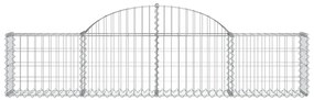 Cestos gabião arqueados 14pcs 200x30x40/60 cm ferro galvanizado