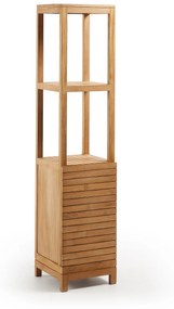 Kave Home - Estante para casa de banho Kuveni de madeira maciça de teca 40 x 182 cm
