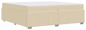 Estrutura da Cama Creme 200 x 200 cm tecido