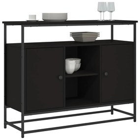 Aparador 100x35x80 cm derivados de madeira preto