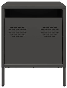 Mesa de cabeceira 35x39x43,5 cm aço preto