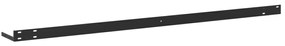 Prateleiras de parede 2 pcs 120x23,5x3,8cm MDF cinzento-cimento