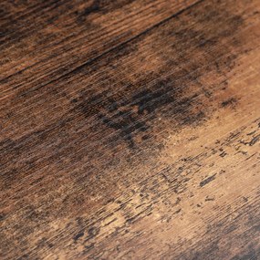 Estante sala de aspeto industrial 74 x 30 x 154,5 cm Castanho Vintage-preto