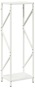 Suporte para lenha 34x25x100 cm aço laminado a frio branco