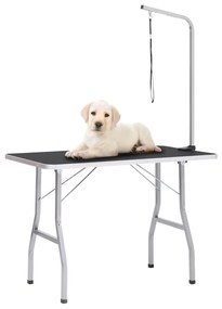 Mesa de grooming ajustável para cães com 1 laço
