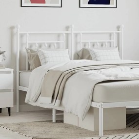 Cabeceira de cama 150 cm metal branco