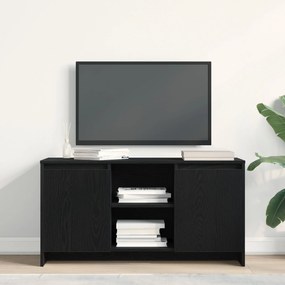 Armário de TV vidaXL Carvalho Preto 102x37,5x52,5 cm de Madeira de Eng