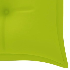 Banco de jardim empilhável c/ almofadão 159 cm teca maciça