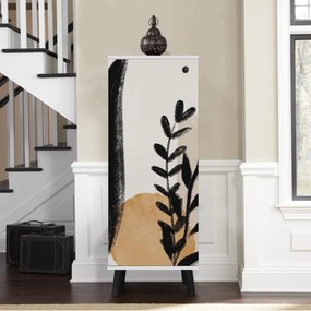 Sapateira Vegas – Branco/Preto – 50x135x38 cm