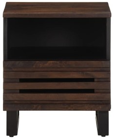 Mesa de cabeceira 40x34x46 cm madeira de mangueira maciça