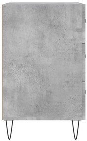 Mesa de cabeceira 40x40x66 cm derivados madeira cinza cimento