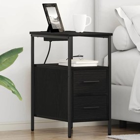 vidaXL Armários de Canto 2 pcs Carvalho preto 30 x 48 x 61 cm