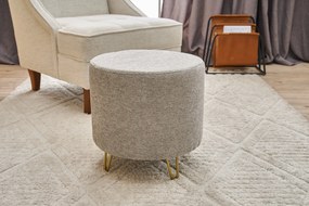 Pouffe Asmara Gabbana – Creme – 40 cm x 40 cm x 40 cm