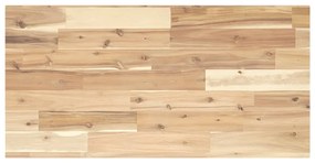 vidaXL Tampo p/ móvel casa de banho 100x40x2 acácia maciça não tratada