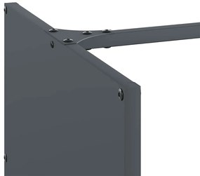 Suporte para lenha 40x40x40 cm aço laminado a frio antracite