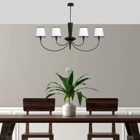 Candeeiro de Teto Pardo – Preto – 118 x 20 x 83 cm