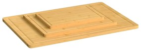 3 pcs conjunto de tábuas de cortar em bambu