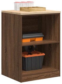 vidaXL Armário de arrumação de garagem carvalho castanho 60x51x85 cm