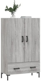 Armário alto derivados de madeira 69,5x31x115cm cinza sonoma