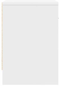 Mesas de cabeceira 2 pcs com gaveta 39x28x41 cm branco
