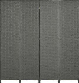 HOMCOM Biombo interior em madeira 4 painéis separador de ambientes divisória, dim. 159,5L x 169,5H x 1,6P cm | Aosom Portugal