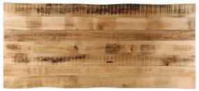 vidaXL Tampo de mesa c/borda viva 140x60x3,8cm mangueira áspera maciça