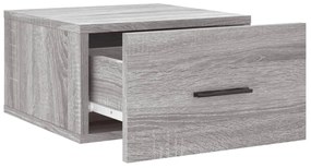 Mesa de cabeceira montagem na parede cinzento sonoma 35x35x20cm