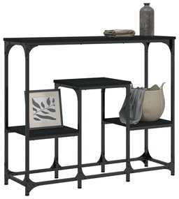 Mesa consola 89,5x28x76 cm derivados de madeira preto