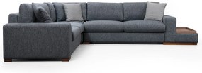 Sofá de Canto "Loop" – Cor Antracite – Medidas 282 cm x 323 cm x 95 cm