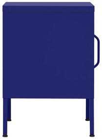 Mesa de cabeceira 35x35x51 cm aço azul-marinho