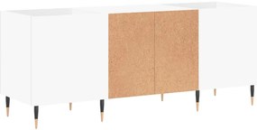Armário para discos 121x38x48 cm derivados de madeira branco