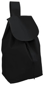 Carrinho de Compras vidaXL com Rodas Preto 35 L