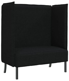 Sofá Alto Preto 109x56x121 cm Tecido