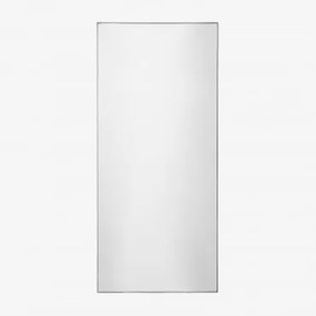 Espelho de parede retangular em MDF (60x140 cm) Vuaret Preto - Sklum