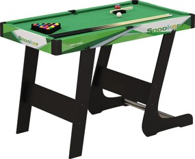 SPORTNOW Mesa de Bilhar Dobrável com Acessórios Inclui 16 Bolas 2 Tacos Giz Triângulo e Escova 104x55,5x68 cm Verde | Aosom Portugal