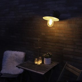 Candeeiro de parede inteligente rústico antracite IP44 com Wi-Fi E27 - Kansas