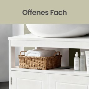 Armário de casa de banho para lavatório (NÃO INCLUIDO) 30 x 60 x 60 cm Branco