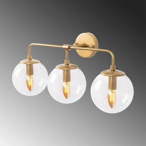 Aplique de Parede Horn – Dourado – 56 x 21 x 27 cm