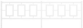 Cabeceira de cama 200 cm metal branco