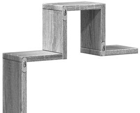 Estante parede 104,5x10x43 cm derivados madeira cinzento sonoma