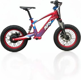 Bicicleta elétrica infantil 350W 16" Roan RXF Evo-S Vermelha