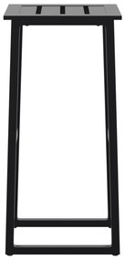 Bancos de bar 4 pcs 38x38x80 cm aço revestido a pó preto