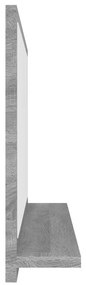 Espelho WC 40x10,5x37 cm derivados de madeira sonoma cinza